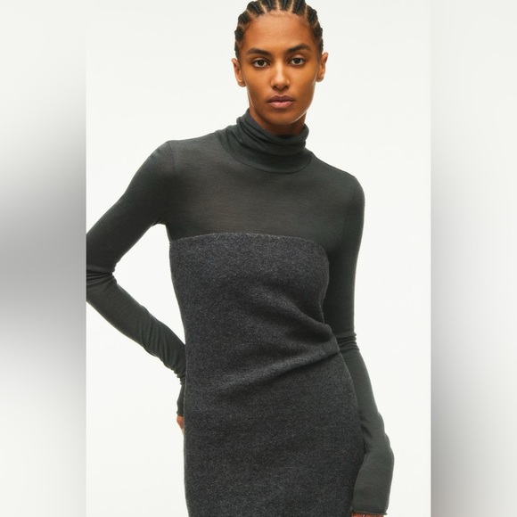 Zara seasonal collection textured dress including brooch and shirt - Picture 12 of 13